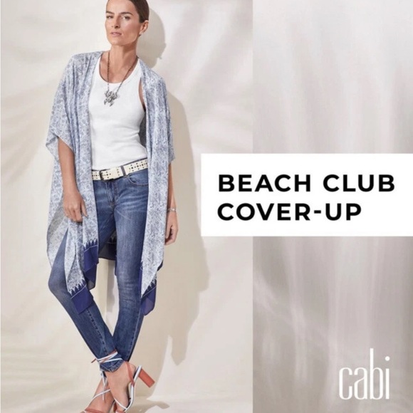 NWT CABI Beach Club Cover Up in Playa Print. Tropical. Cruise wear. Swim cover - Picture 3 of 15